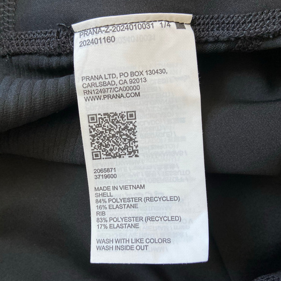 FLAW prAna Sculpt Send Off Legging Women's L Black Fitted High Rise Full Length - Picture 8 of 13